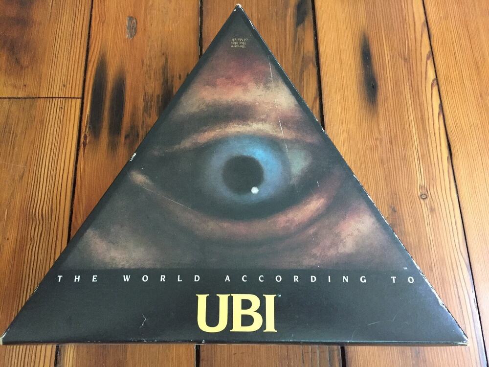 Vtg 1986 The World According to UBI Trivia Board Game Selchow & Righter Complete
